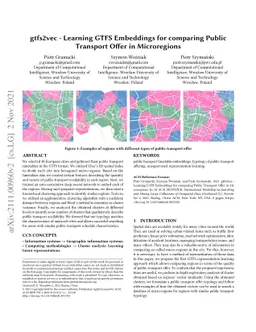 gtfs2vec -- Learning GTFS Embeddings for comparing Public Transport
  Offer in Microregions