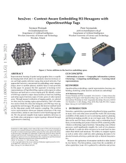 Hex2vec -- Context-Aware Embedding H3 Hexagons with OpenStreetMap Tags