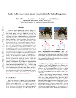 Render In-between: Motion Guided Video Synthesis for Action
  Interpolation