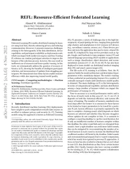 Resource-Efficient Federated Learning