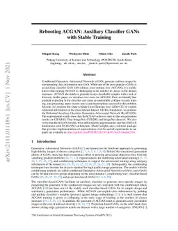 Rebooting ACGAN: Auxiliary Classifier GANs with Stable Training