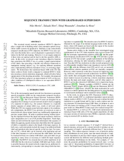 Sequence Transduction with Graph-based Supervision