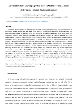 Envelope Imbalance Learning Algorithm based on Multilayer Fuzzy C-means
  Clustering and Minimum Interlayer discrepancy