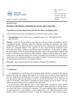 Boundary Distribution Estimation for Precise Object Detection
