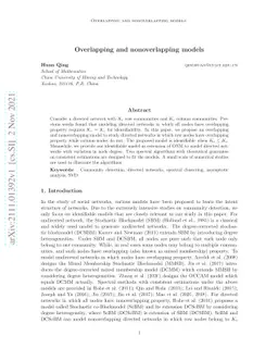 Overlapping and nonoverlapping models