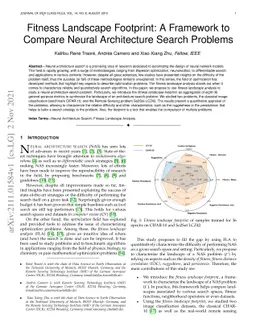 Fitness Landscape Footprint: A Framework to Compare Neural Architecture
  Search Problems