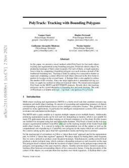 PolyTrack: Tracking with Bounding Polygons