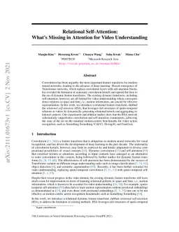 Relational Self-Attention: What's Missing in Attention for Video
  Understanding