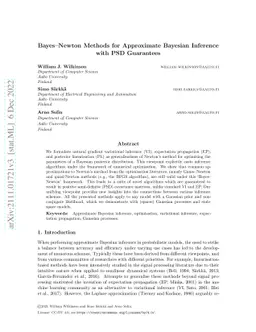 Bayes-Newton Methods for Approximate Bayesian Inference with PSD
  Guarantees
