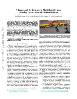 A Framework for Real-World Multi-Robot Systems Running Decentralized
  GNN-Based Policies