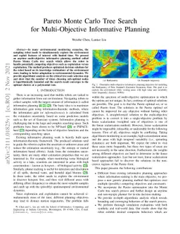 Pareto Monte Carlo Tree Search for Multi-Objective Informative Planning