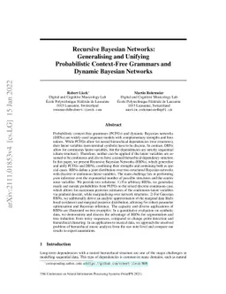 Recursive Bayesian Networks: Generalising and Unifying Probabilistic
  Context-Free Grammars and Dynamic Bayesian Networks