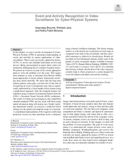 Event and Activity Recognition in Video Surveillance for Cyber-Physical
  Systems