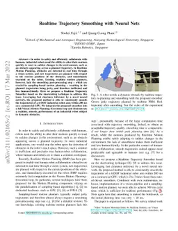 Realtime Trajectory Smoothing with Neural Nets