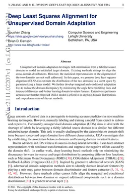 Deep Least Squares Alignment for Unsupervised Domain Adaptation