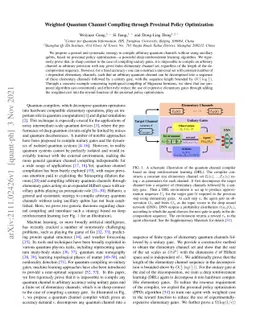Weighted Quantum Channel Compiling through Proximal Policy Optimization