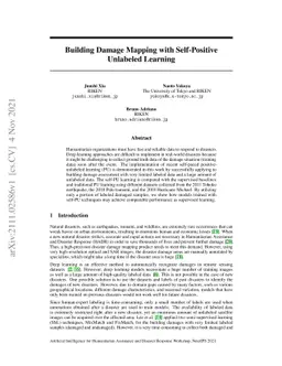 Building Damage Mapping with Self-PositiveUnlabeled Learning