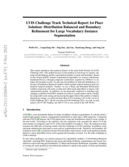 LVIS Challenge Track Technical Report 1st Place Solution: Distribution
  Balanced and Boundary Refinement for Large Vocabulary Instance Segmentation