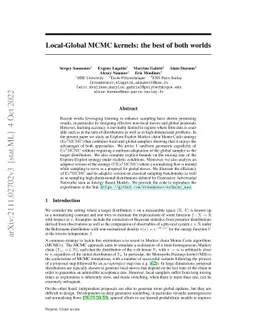 Local-Global MCMC kernels: the best of both worlds