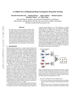 A Unified View of Relational Deep Learning for Drug Pair Scoring