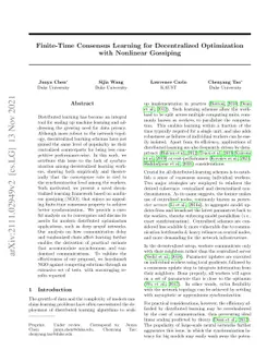 Finite-Time Consensus Learning for Decentralized Optimization with
  Nonlinear Gossiping
