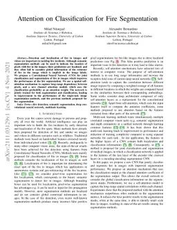 Attention on Classification for Fire Segmentation