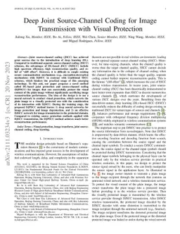 Deep Joint Source-Channel Coding for Image Transmission with Visual
  Protection