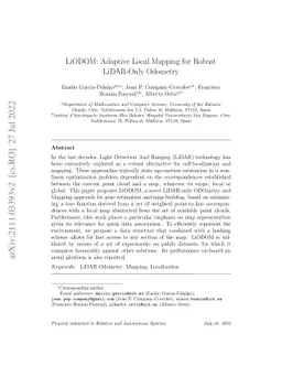 LiODOM: Adaptive Local Mapping for Robust LiDAR-Only Odometry