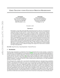 Edge Tracing using Gaussian Process Regression