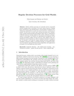 Regular Decision Processes for Grid Worlds