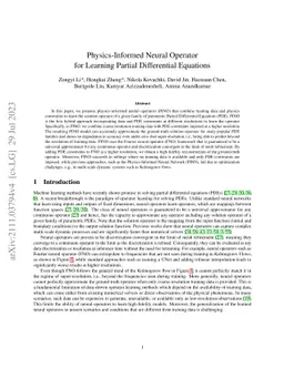 Physics-Informed Neural Operator for Learning Partial Differential
  Equations