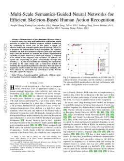 Multi-Scale Semantics-Guided Neural Networks for Efficient
  Skeleton-Based Human Action Recognition