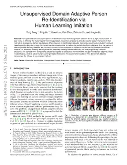 Unsupervised Domain Adaptive Person Re-Identification via Human Learning
  Imitation
