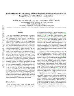 FashionSearchNet-v2: Learning Attribute Representations with
  Localization for Image Retrieval with Attribute Manipulation