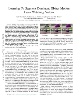 Learning To Segment Dominant Object Motion From Watching Videos