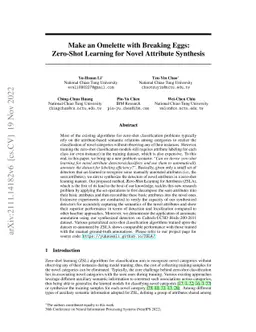 Make an Omelette with Breaking Eggs: Zero-Shot Learning for Novel
  Attribute Synthesis