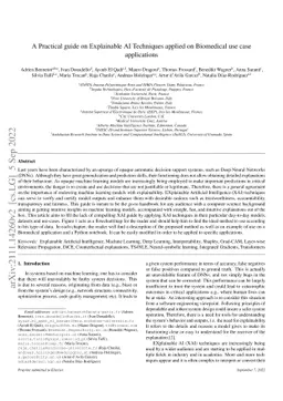 A Practical guide on Explainable AI Techniques applied on Biomedical use
  case applications