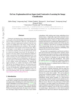 ExCon: Explanation-driven Supervised Contrastive Learning for Image
  Classification