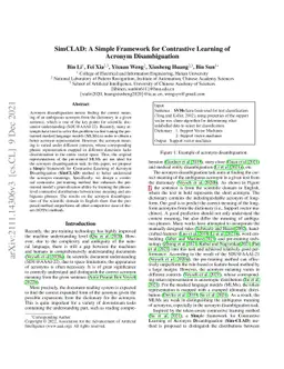 SimCLAD: A Simple Framework for Contrastive Learning of Acronym
  Disambiguation