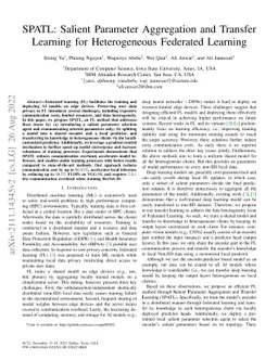 SPATL: Salient Parameter Aggregation and Transfer Learning for
  Heterogeneous Clients in Federated Learning