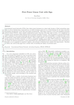 First Power Linear Unit with Sign