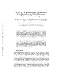 OOD-CV: A Benchmark for Robustness to Out-of-Distribution Shifts of
  Individual Nuisances in Natural Images