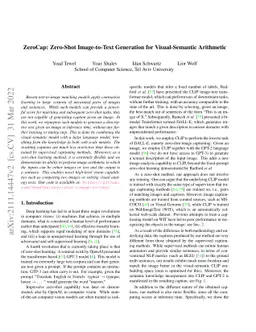 ZeroCap: Zero-Shot Image-to-Text Generation for Visual-Semantic
  Arithmetic