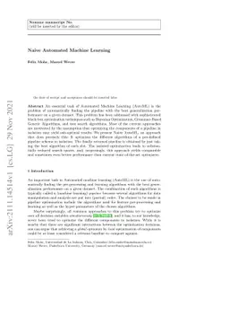 Naive Automated Machine Learning