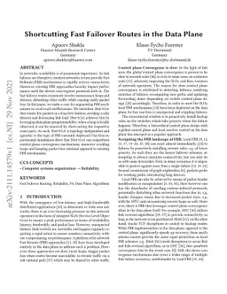 Shortcutting Fast Failover Routes in the Data Plane
