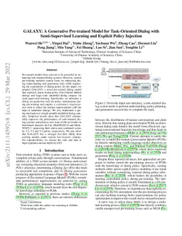 GALAXY: A Generative Pre-trained Model for Task-Oriented Dialog with
  Semi-Supervised Learning and Explicit Policy Injection