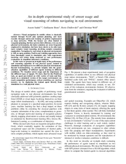 An in-depth experimental study of sensor usage and visual reasoning of
  robots navigating in real environments