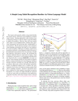A Simple Long-Tailed Recognition Baseline via Vision-Language Model