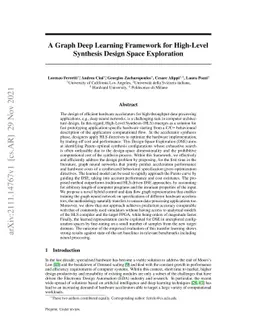 A Graph Deep Learning Framework for High-Level Synthesis Design Space
  Exploration