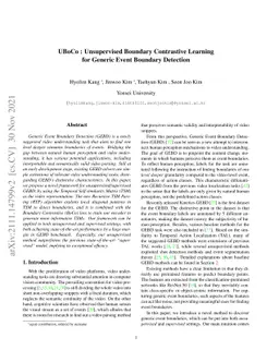 UBoCo : Unsupervised Boundary Contrastive Learning for Generic Event
  Boundary Detection
